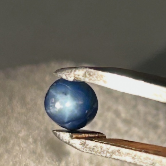 1.23 ct Natural Loose Unheated Blue Star Sapphire Gemstone w tags - Picture 2 of 4